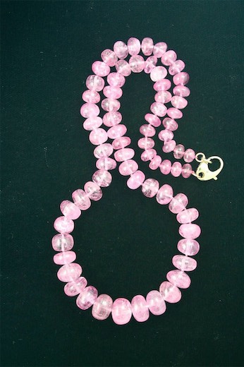 Pink beaded necklace
